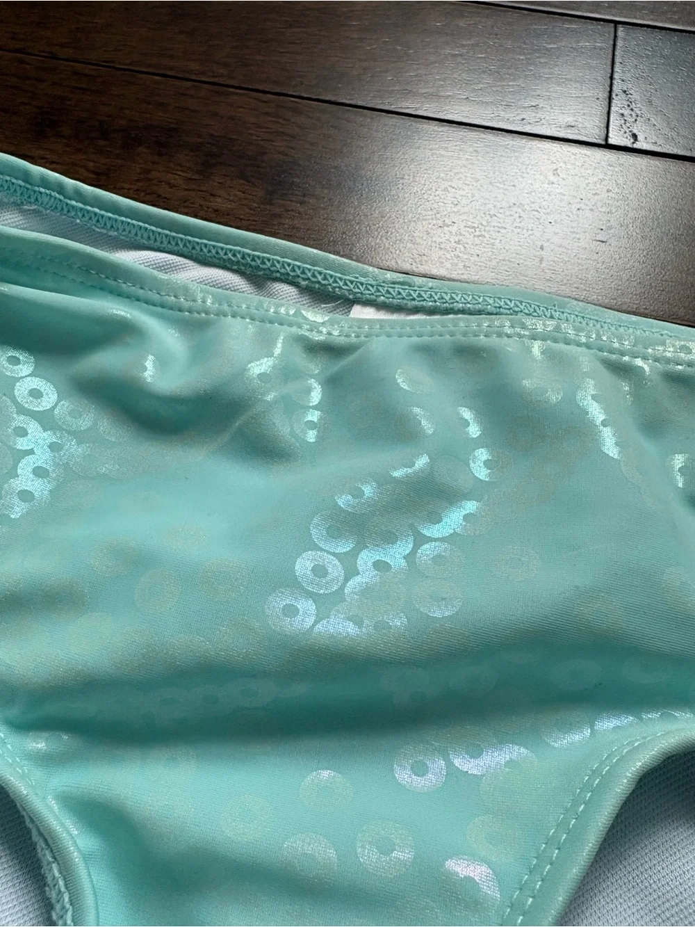 Disney Store The Little Mermaid Ariel 3-Piece Swimsuit Size 4 Sequins